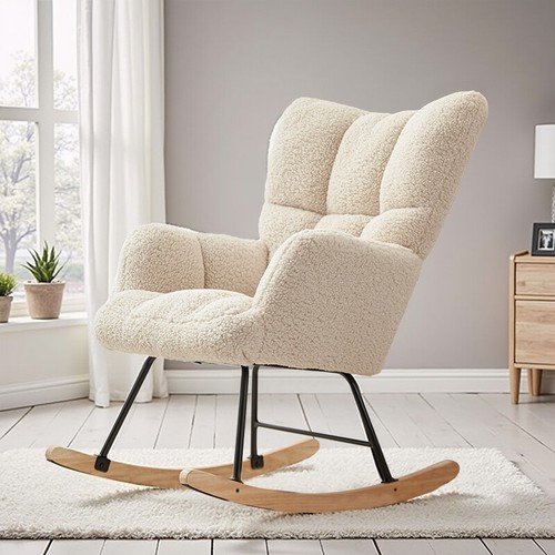 Beige schaukelstuhl - beige,