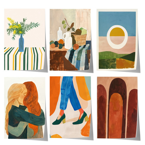 Abstrakte blumen poster - abstrakte,