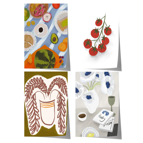 Obst stillleben poster - obst,